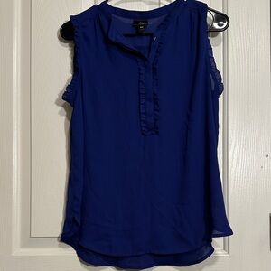 Worthington Navy Sleeveless Blouse